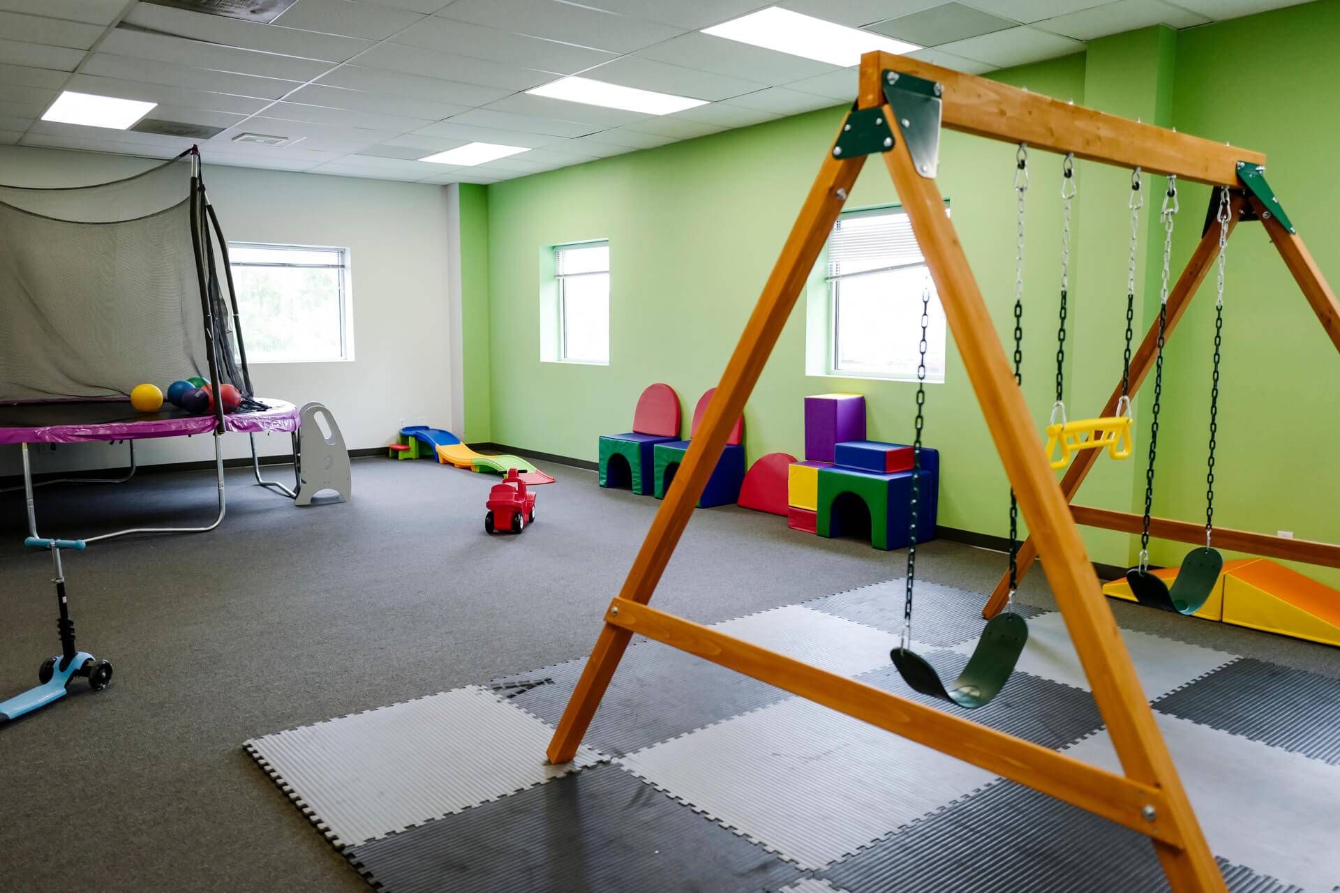 Rockrimmon ABA therapy room with toys